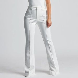 BOA white wide leg dress pants